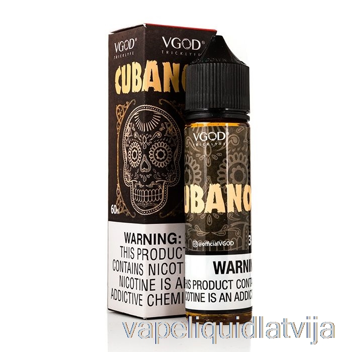 Cubano - Vgod E-liquid - 60ml 0mg Vape šķidrums